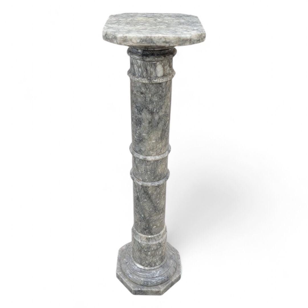 Antique Neoclassical Style Marble Pedestal Stand - 4