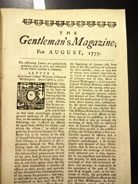 1777 Magazine Revolutionary War Letters George Washington - 2