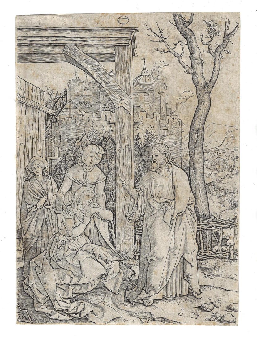 16th C Riamondi Engraving Albrecht Durer Christ (1 of 3)