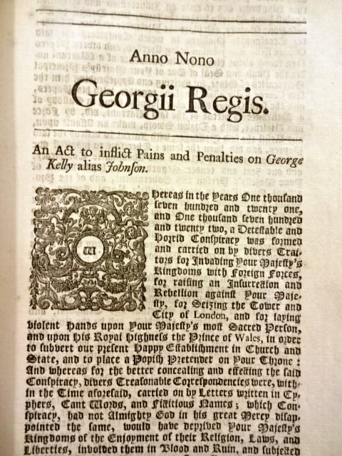 1723 English Acts Treason Atterbury Plot - 4