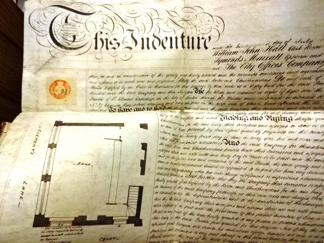 1887 Large Vellum Grant London and Survey - 2