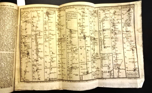 1766 Gentleman's Magazine London Road Map: Title: 1766 Gentleman's Magazine London Road Map Additional Information: The December 1766 edition of Gentlemen's Magazine printed at London by Sylvanus Urban, 48 pages and one folding road map