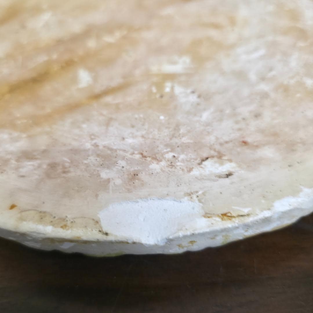 Vintage Plaster Wall Plaque Raised Floral Relief Cottage Shabby Chic Decor Oval Hanging Pink Green - 7