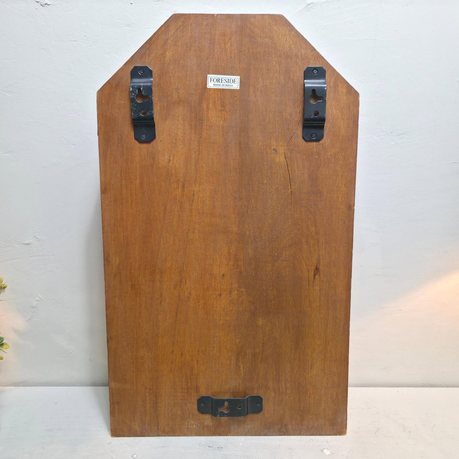 Foreside Wood Wall Shelf with Drawers, Rustic Hanging Display Cabinet, 3 Shelf Storage Rack, - 2