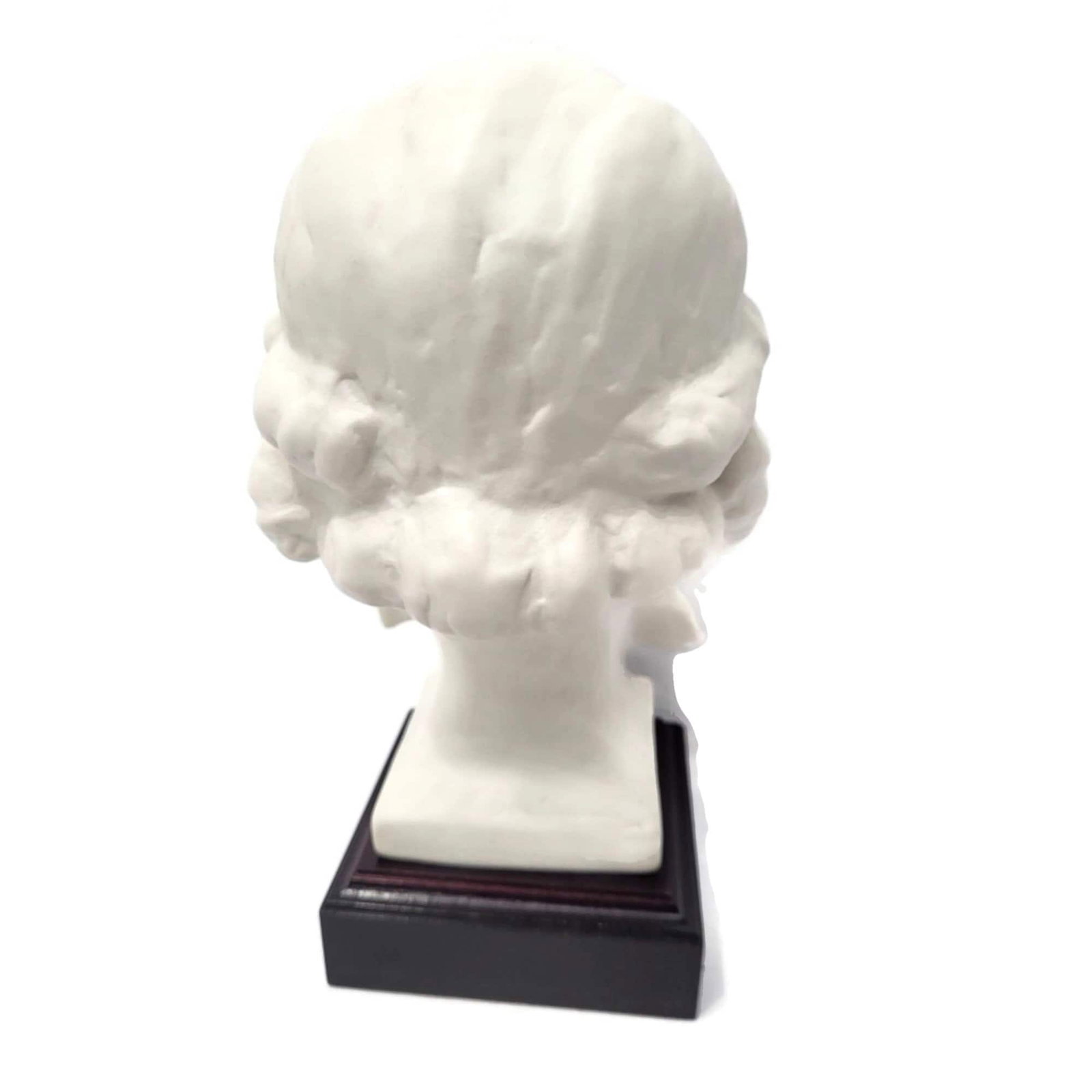 Vintage Male Bust Goebel Schiller Signed Bochmann White Plaster Literary Sculpture German Classical - 5