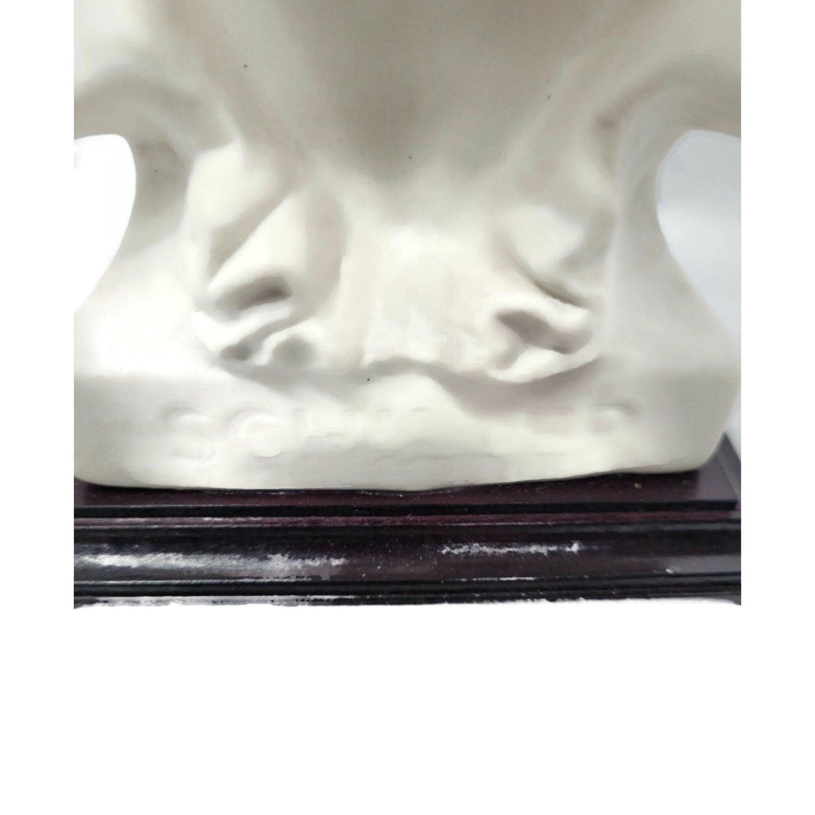 Vintage Male Bust Goebel Schiller Signed Bochmann White Plaster Literary Sculpture German Classical - 8