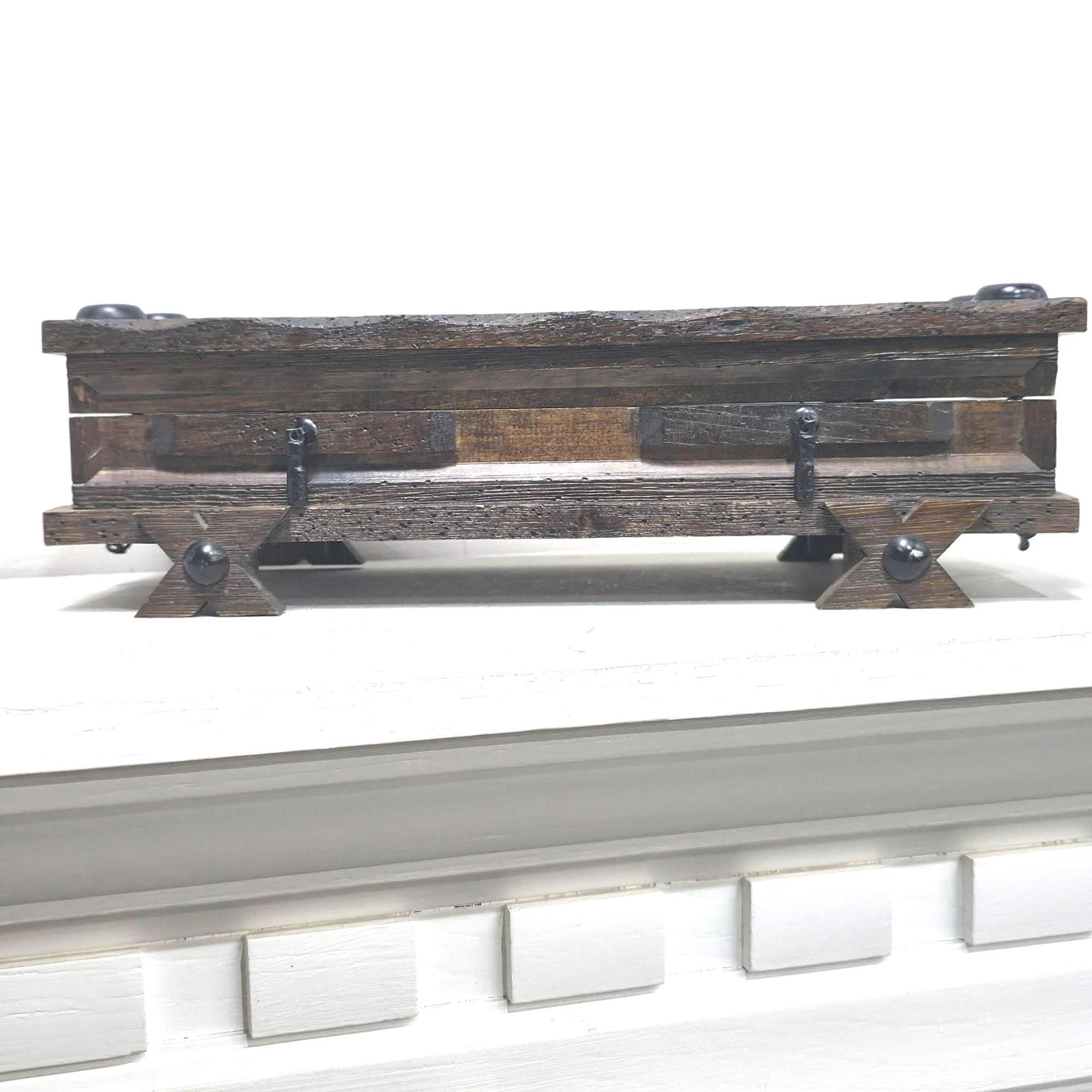 Vintage Velvet Lined Wooden Keepsake Box, Rustic Gothic Casket Jewelry Box, Burgundy Red Velvet: Title: Vintage Velvet Lined Wooden Keepsake Box, Rustic Gothic Casket Jewelry Box, Burgundy Red Velvet Compartment Storage, Medieval Style Decor Description: Vintage from the 1960s Materials: Wood