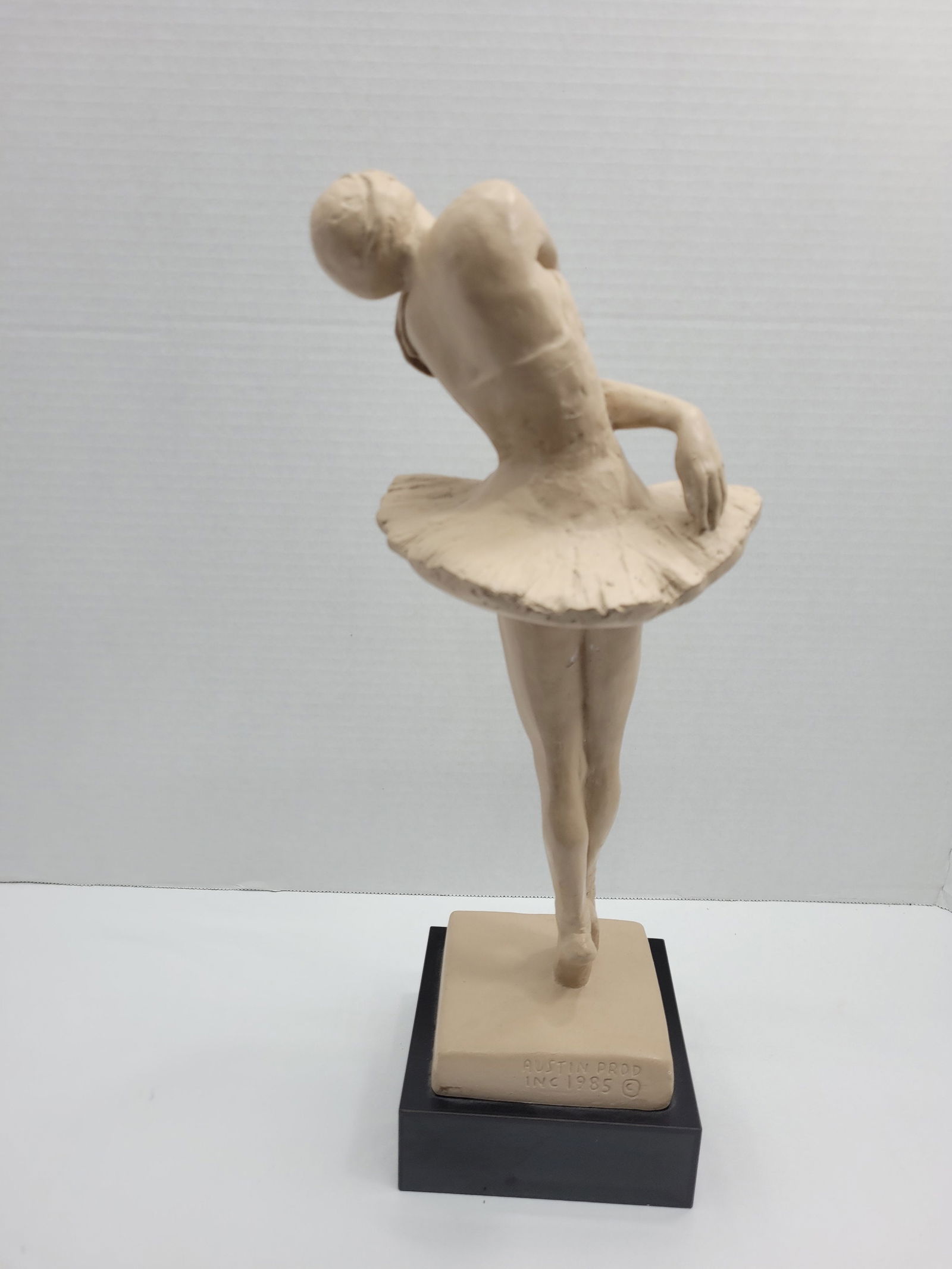 Vintage Ballerina Statue Girls Room Austin Productions Sculpture Decor Tutu Dancer Post Modern - 3