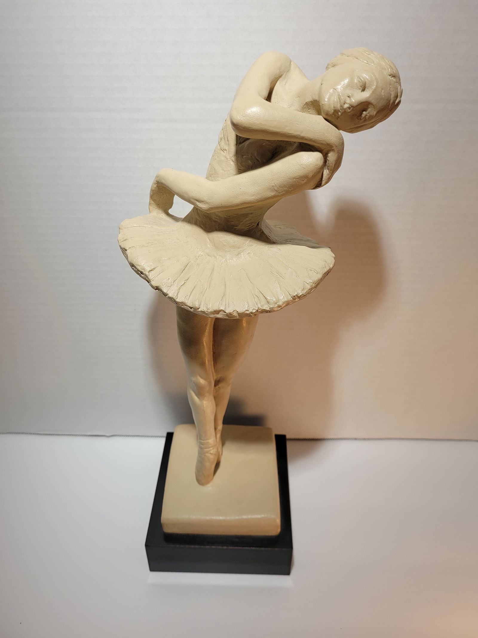 Vintage Ballerina Statue Girls Room Austin Productions Sculpture Decor Tutu Dancer Post Modern - 6