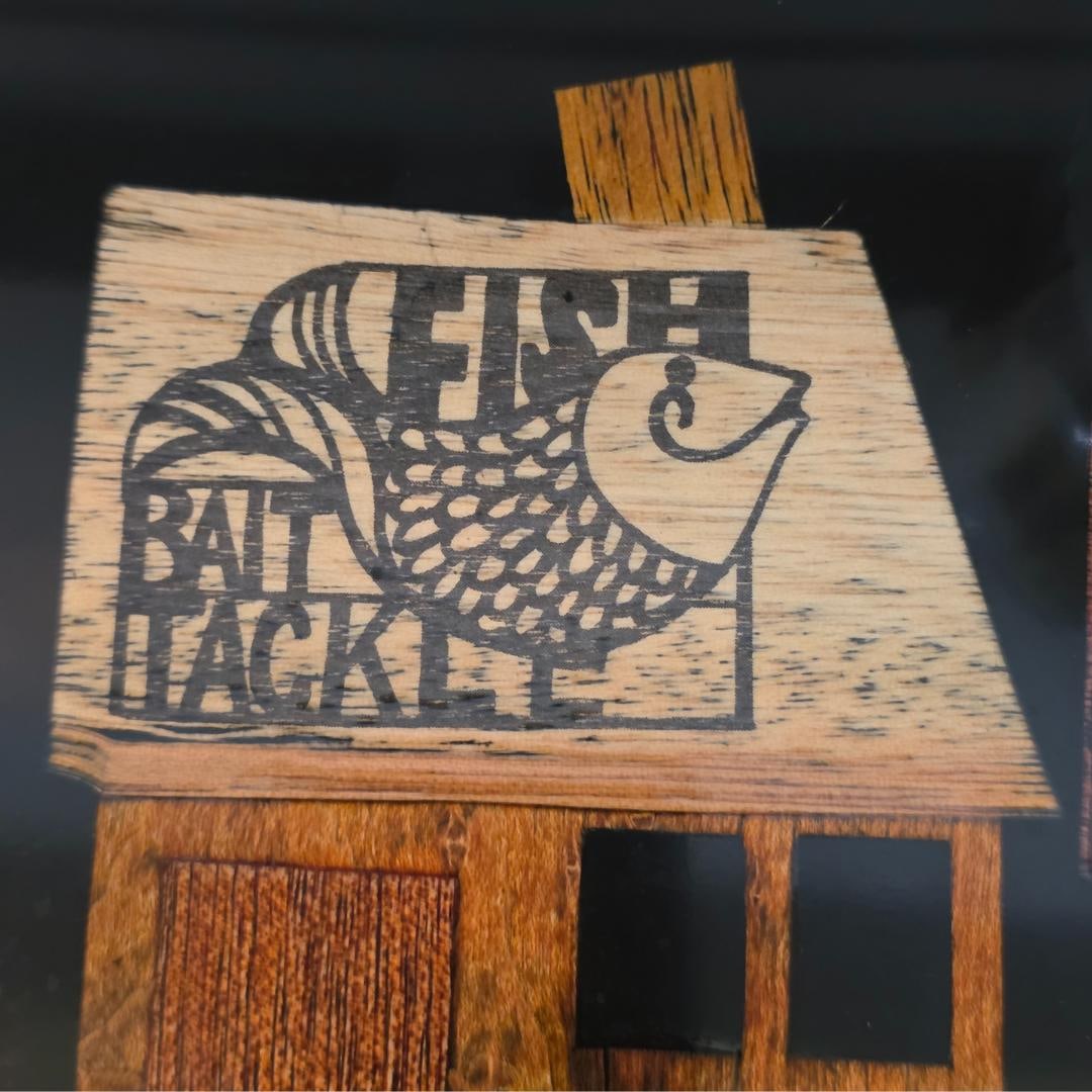 Couroc of Monterey Fish Serving Tray + 8 Rocks Glasses Mid Century Barware Set Nautical Coastal Tiki - 7