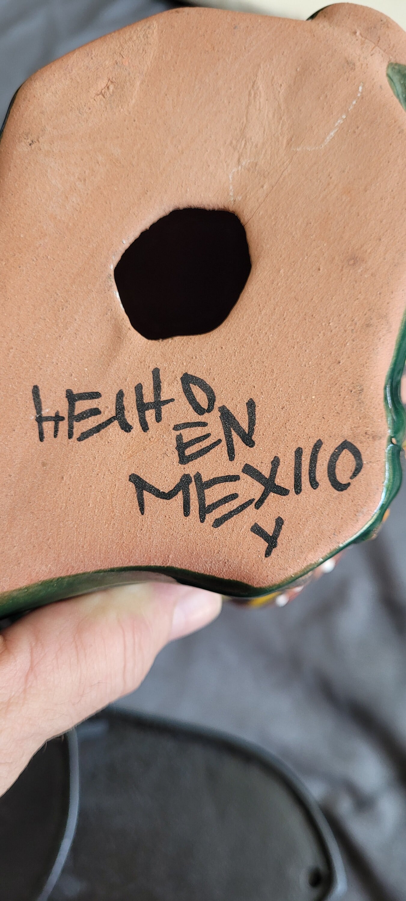 Vintage Mexican Owl Pottery Sculpture Table Clay Art Signed Mexico Folk Art - 4