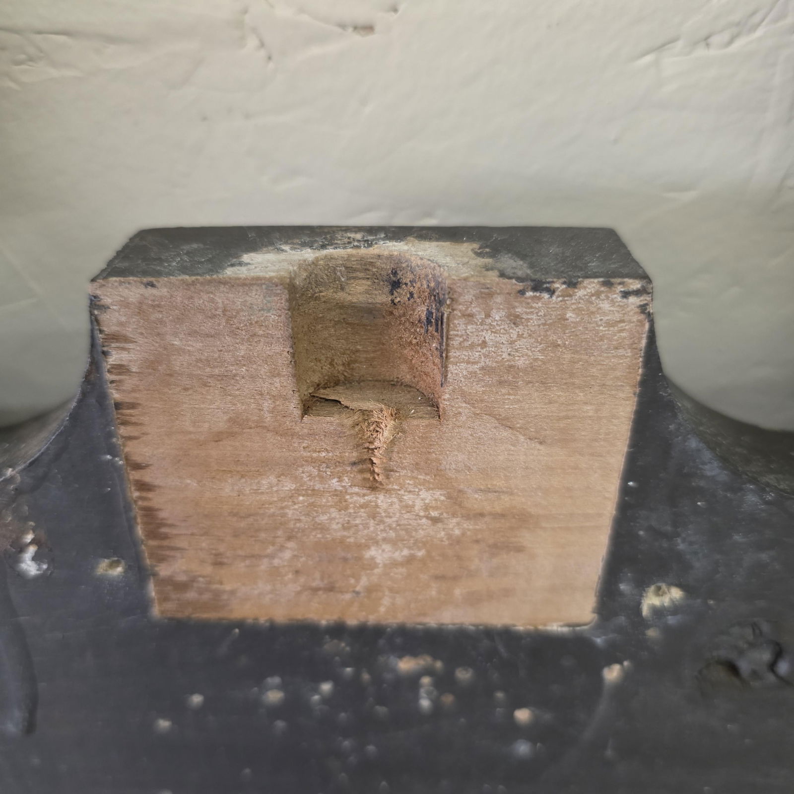 Victorian Eastlake Style Black Pier Mirror Frame, Large Architectural Vintage Wall Hanging Surround - 7