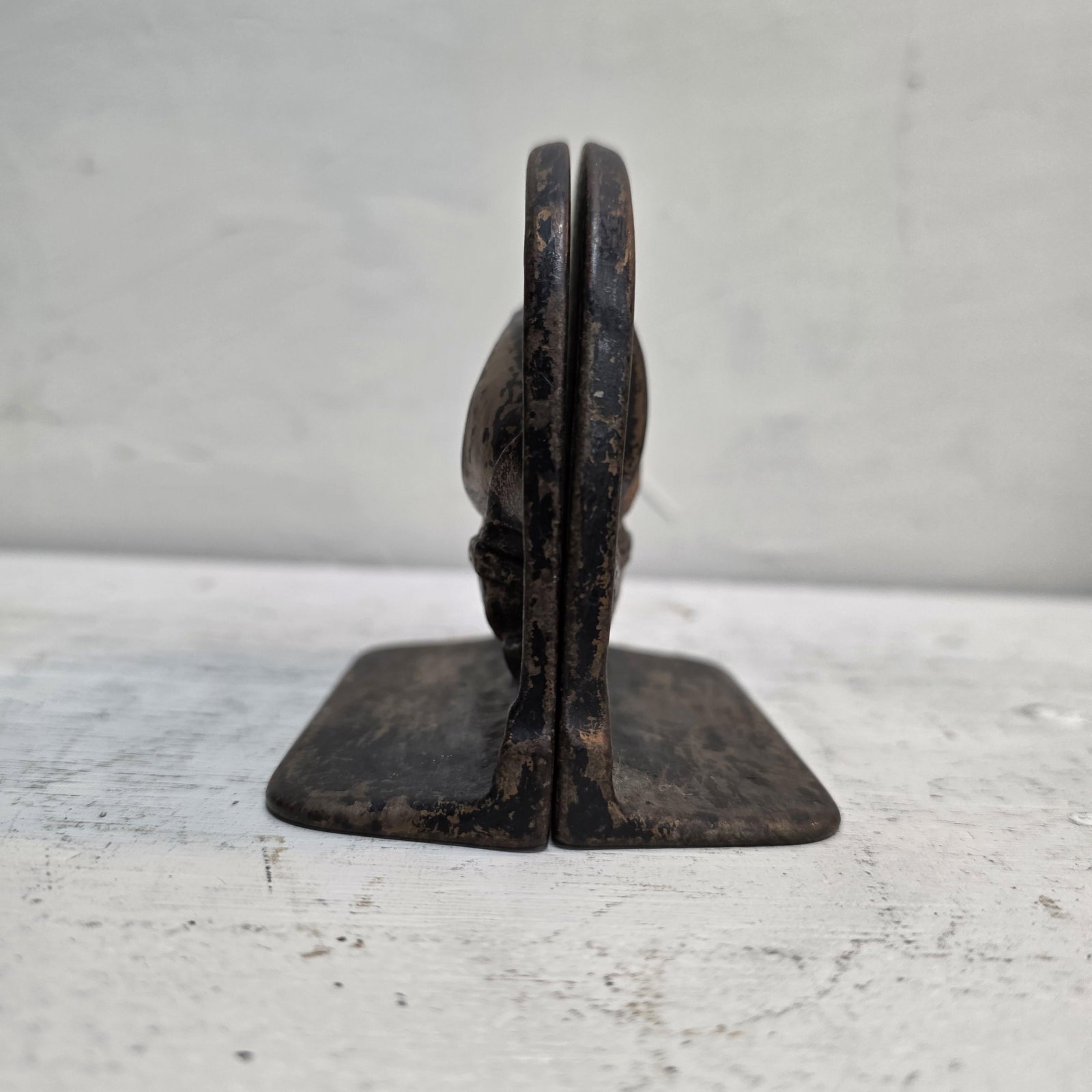 Vintage Cast Iron Viking Ship Bookends 1920s Nautical Decor Antique Style Maritime Library Bookends - 8