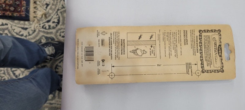 Vintage Brass Door Knocker NIB Original 1980's Made in Portugal Hardware - 3