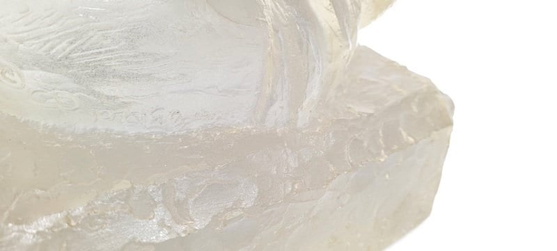 1970s Lucite Acrylic Bust Sculpture Textured Resin Female Head |Modernist Brutalist Decor Vintage - 7