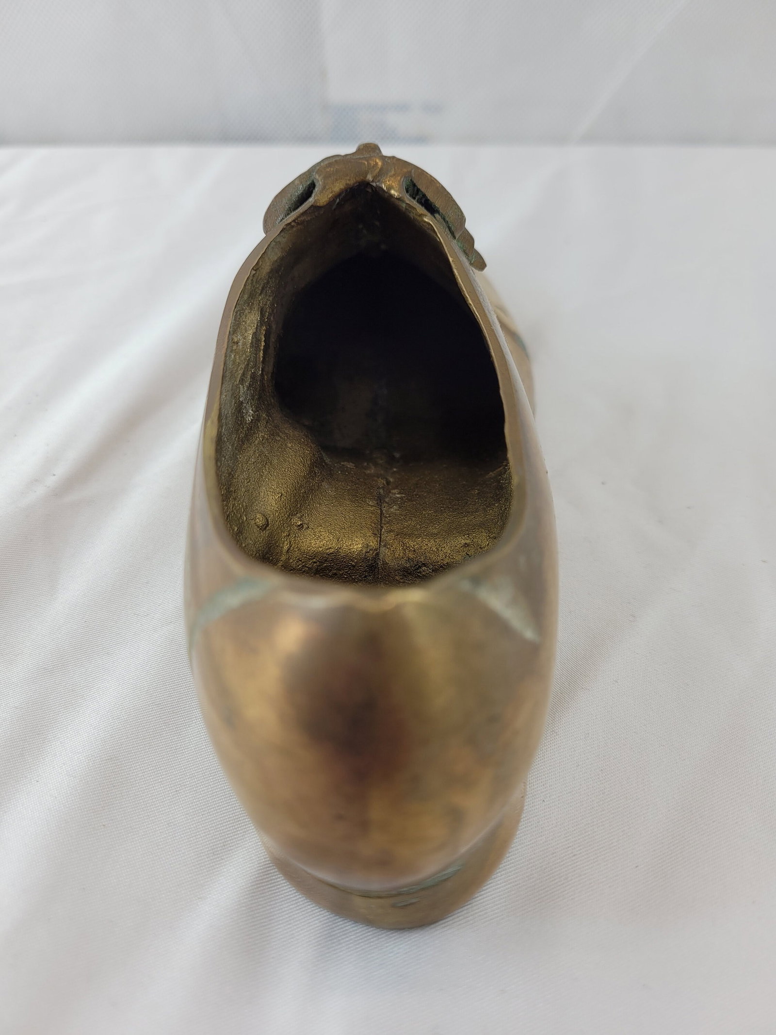 Vintage Brass Shoe Dish, Display, Planter, Stash Box Table Top Decor - 3