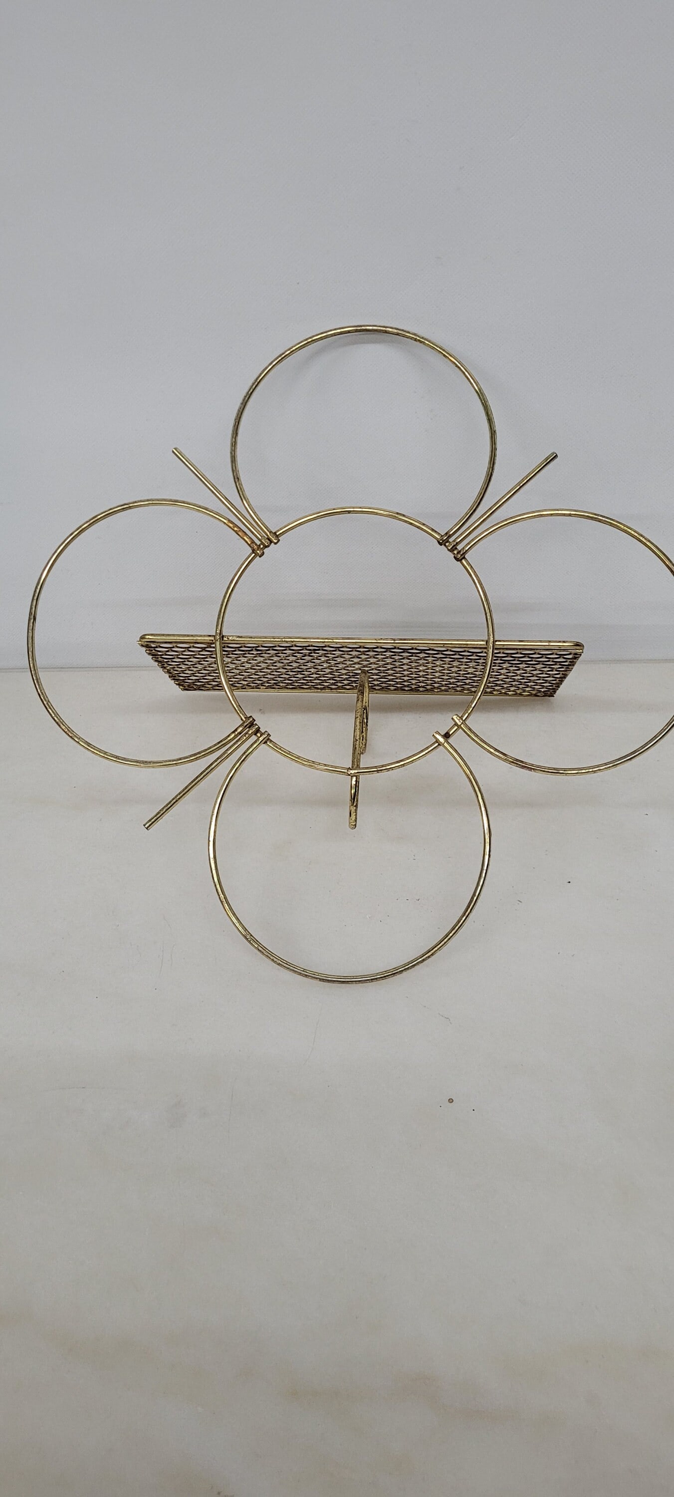 Vintage Wall Shelf Mid Century Modern Abstract Flower Atomic Mategot Style - 4