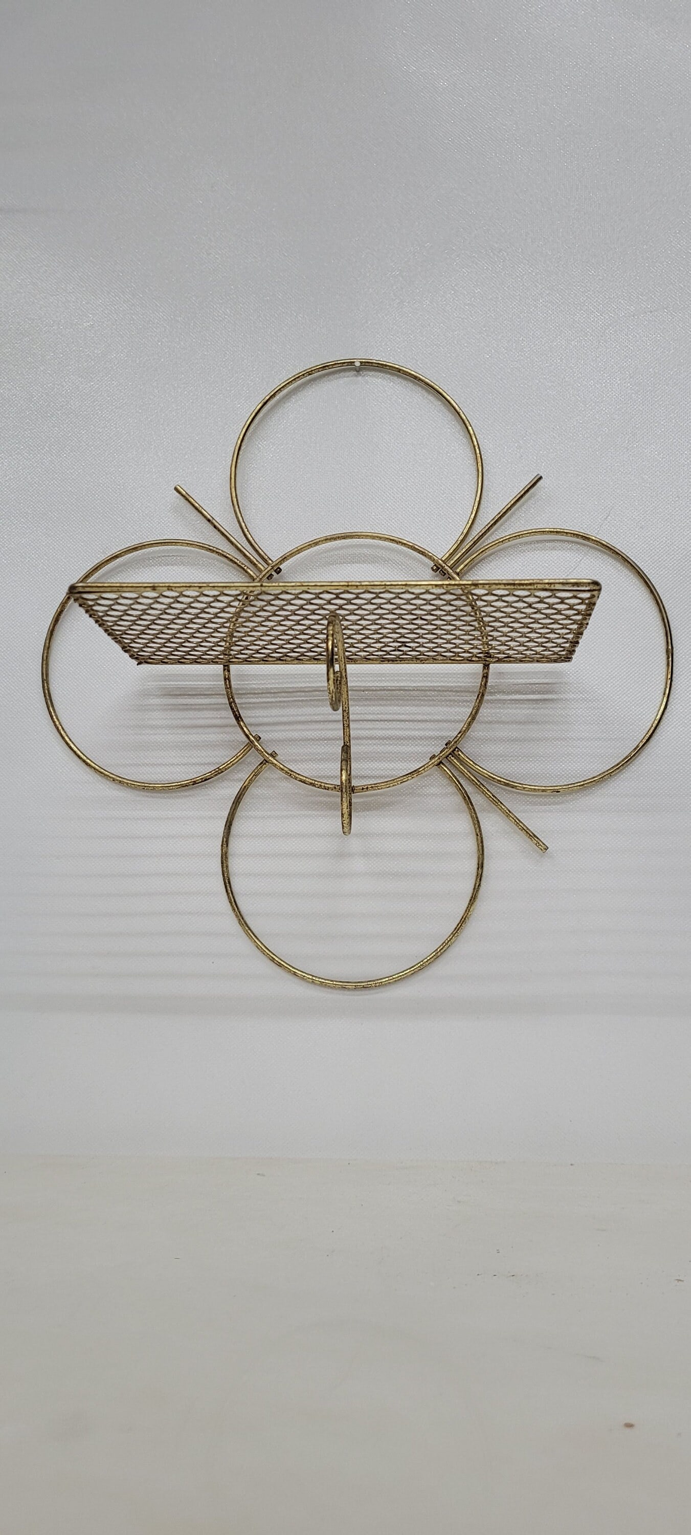 Vintage Wall Shelf Mid Century Modern Abstract Flower Atomic Mategot Style - 6