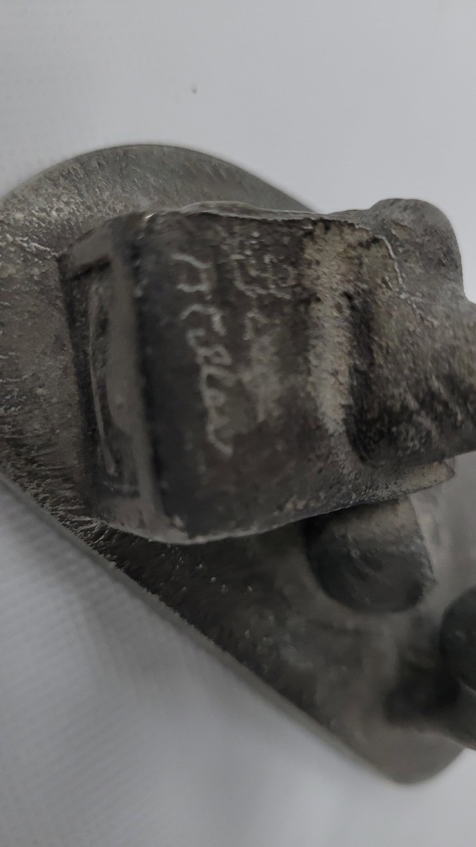 Vintage Pirate Statues Bookends Cast Iron book holders Brushed Silver Pewter 5.5"H - 3