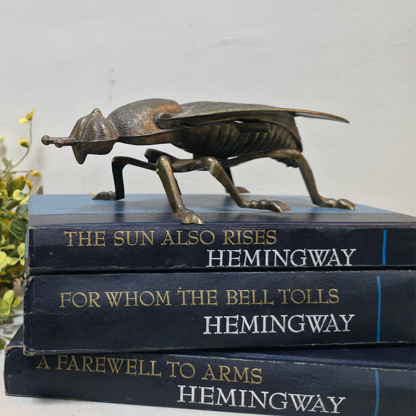 Italian Brass Fly Catchall Dish, Vintage Insect Ashtray, MCM Hollywood Regency Decor, Vanity Desk - 5