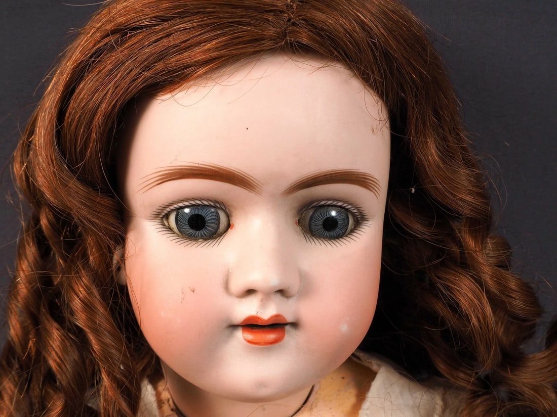 HEINRICH HANDWERCK Doll Germany Bisque Head Composition 26" Antique Marked Body - 3