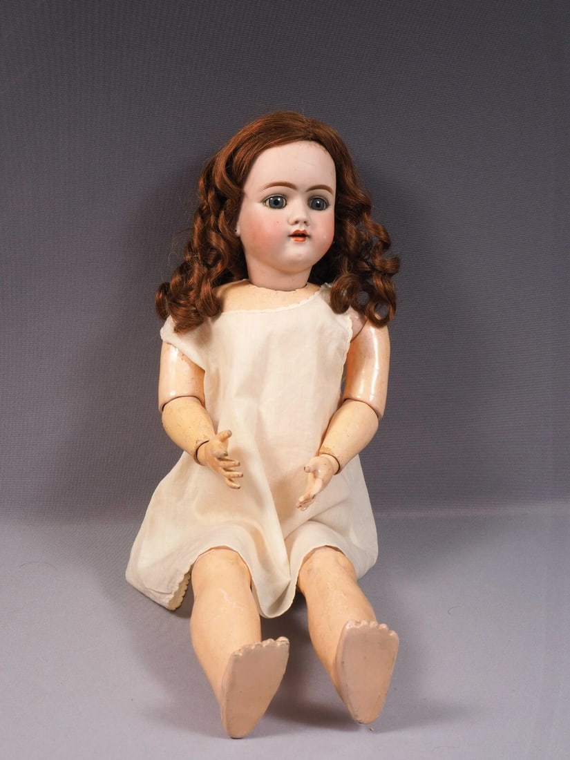 HEINRICH HANDWERCK Doll Germany Bisque Head Composition 26" Antique Marked Body - 6