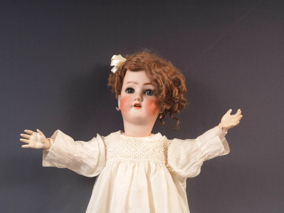 HEINRICH HANDWERCK SIMON & HALBIG doll Germany Bisque 26" Bisque Antique - 2