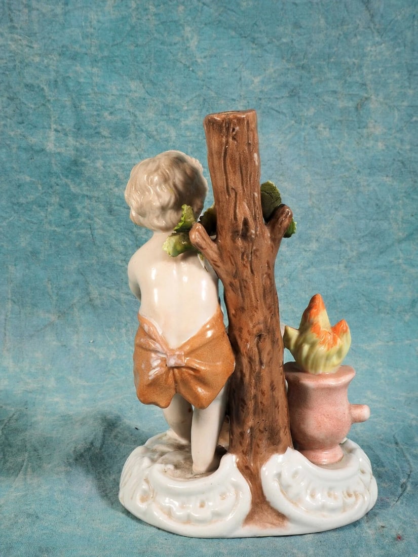 Meissen Johansen Roth JR Porcelain Boy Figurine Blacksmith Antique UNUSUAL - 7