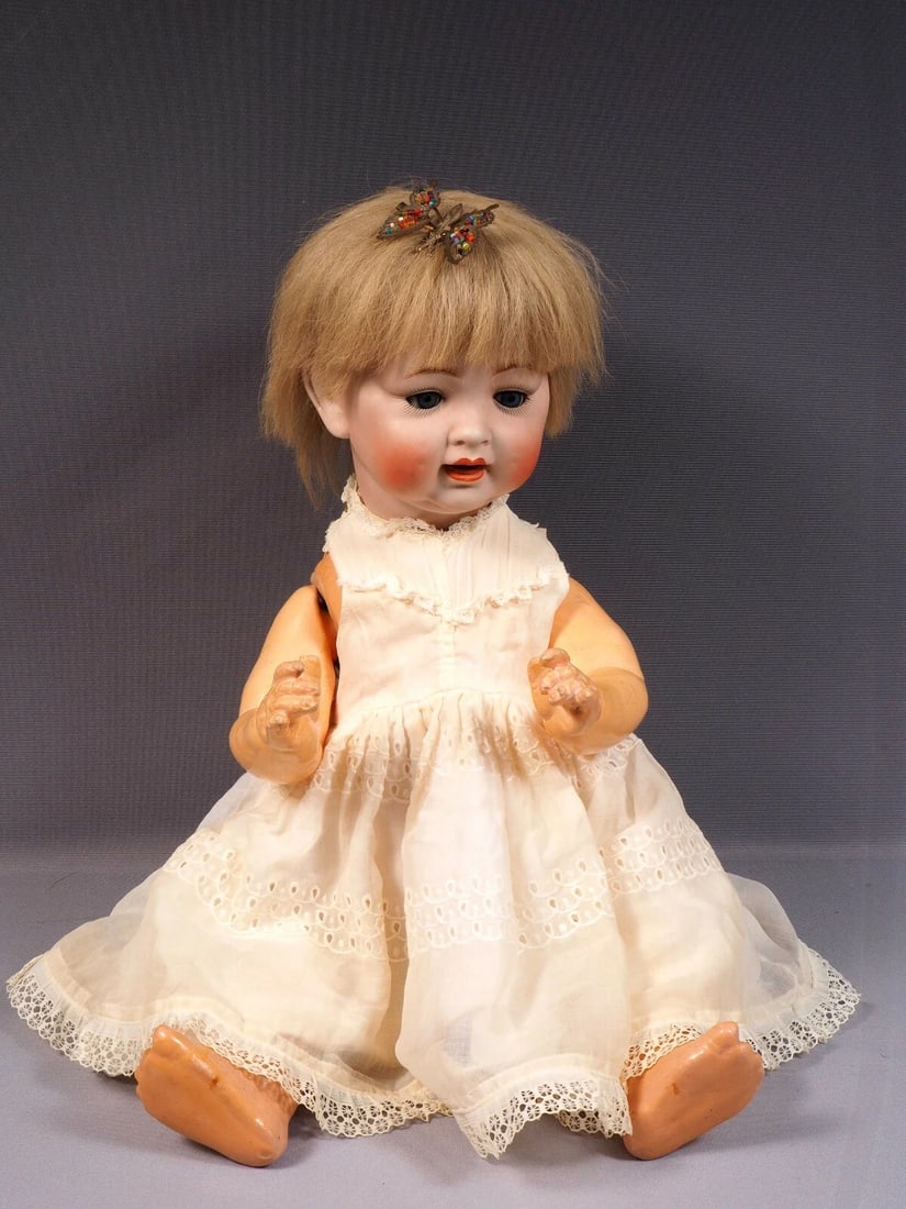 Hertel Schwab or Kestner 152 Doll RARE Bisque Composition LARGE - 5
