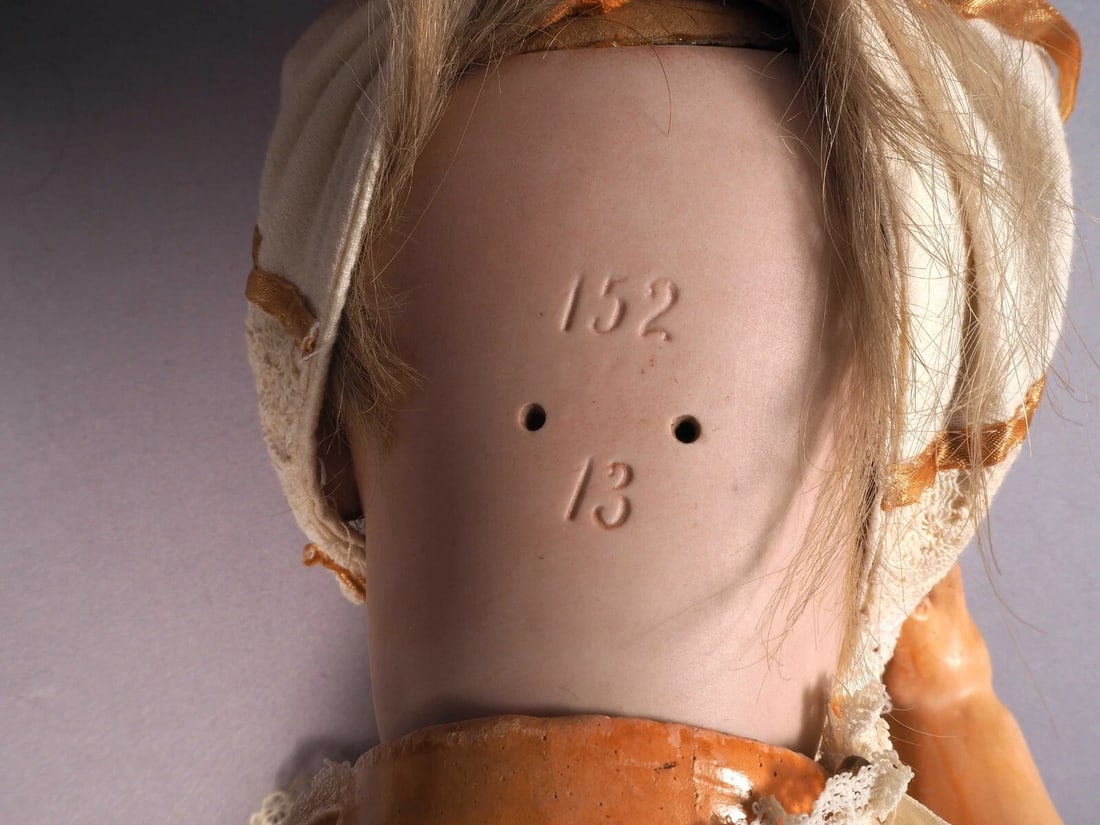 Hertel Schwab or Kestner 152 Doll RARE Bisque Composition LARGE - 6