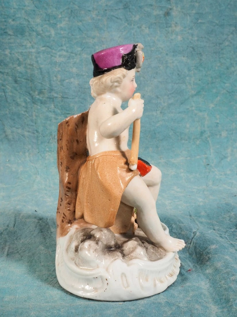 Meissen Johansen Roth JR Porcelain Boy Cherub Figurine Miner ANTIQUE - 6