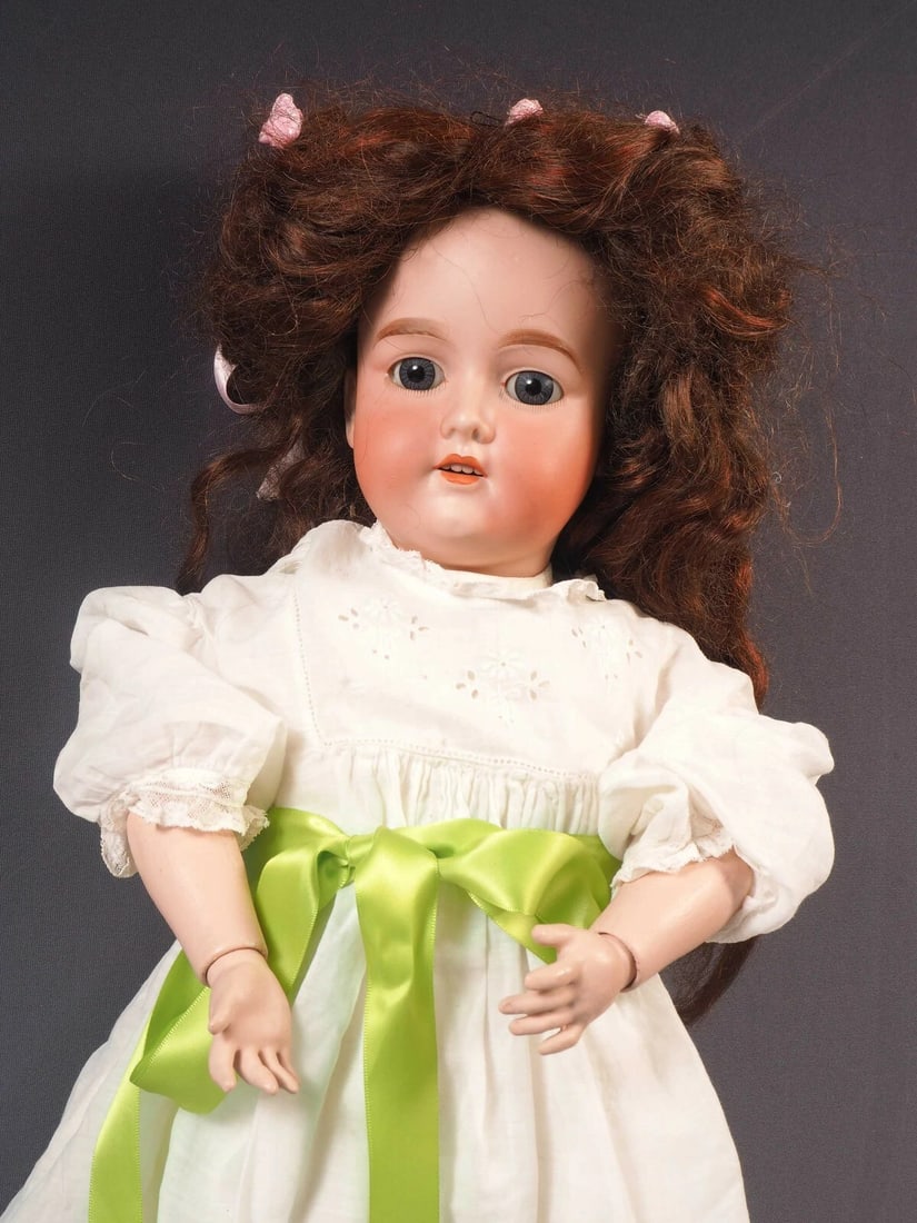 C.M. BERGMANN Doll Germany Bisque Composition 26" Antique A. 10 M. - 3
