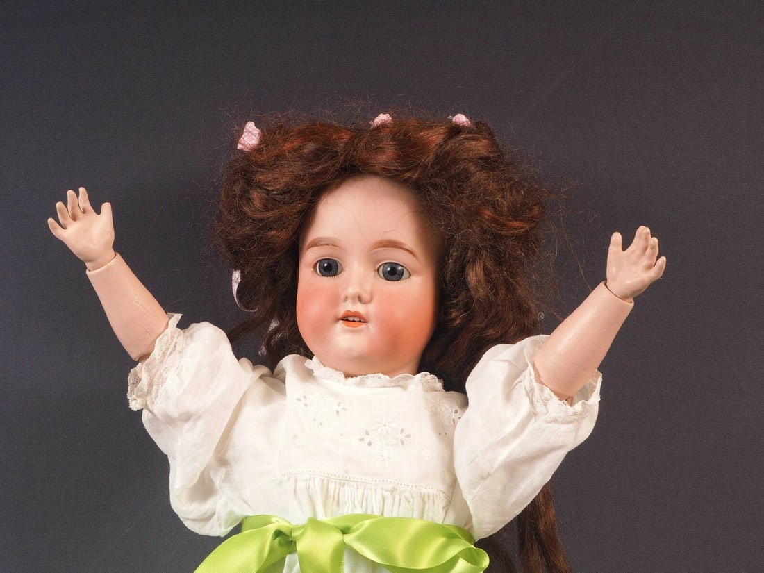 C.M. BERGMANN Doll Germany Bisque Composition 26" Antique A. 10 M. - 6