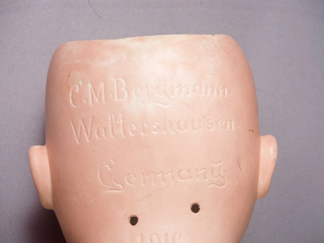 C.M. BERGMANN WALTERSHAUSEN 1916 Doll Germany Bisque Composition 25" Antique - 5