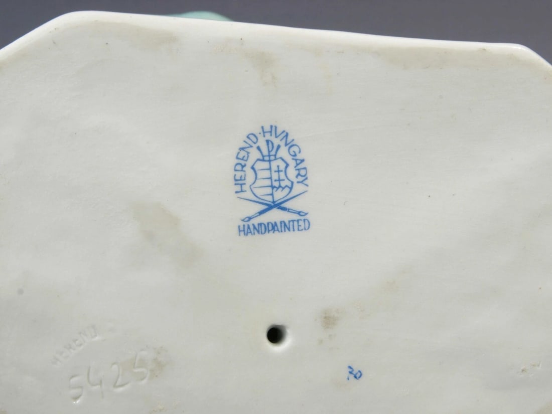 Herend Hungary Woman Mom Mother Girl Figurine Water Jug 5425 LARGE 11" - 7