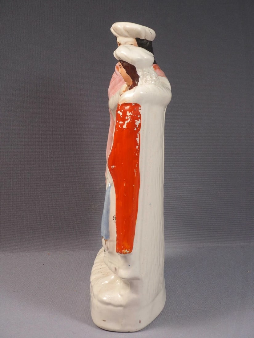 STAFFORDSHIRE FIGURINE PRODIGAL'S RETURN 19 century LARGE RARE Victorian - 5
