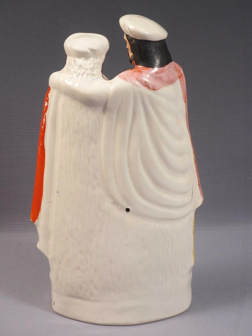 STAFFORDSHIRE FIGURINE PRODIGAL'S RETURN 19 century LARGE RARE Victorian - 7