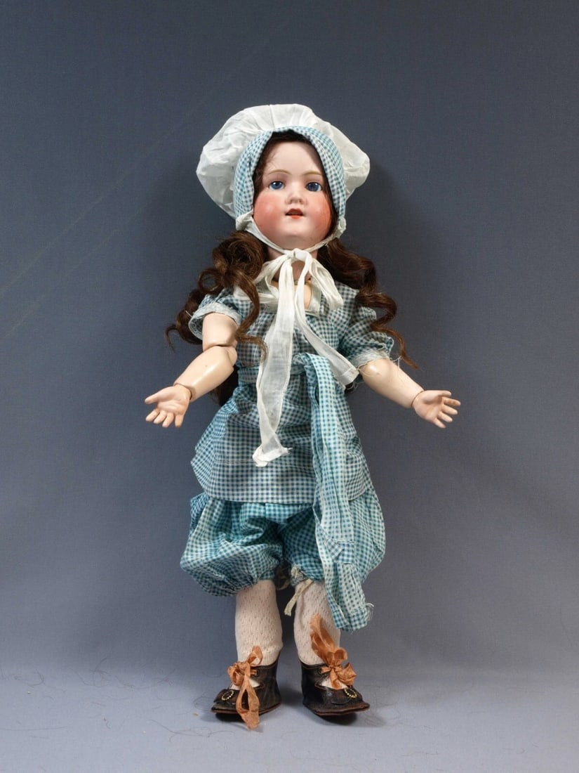 Morimura Brothers Nippon Japan Bisque Head Composition German-body DOLL Antique - 3