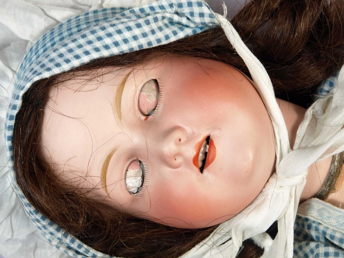 Morimura Brothers Nippon Japan Bisque Head Composition German-body DOLL Antique - 6