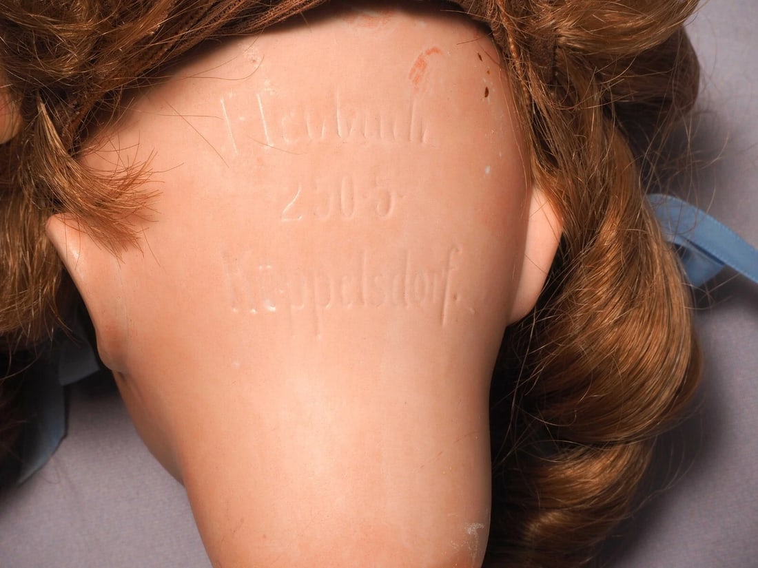 Heubach Koppelsdorf Girl Doll Germany Bisque Head Composition 24" Bride - 6