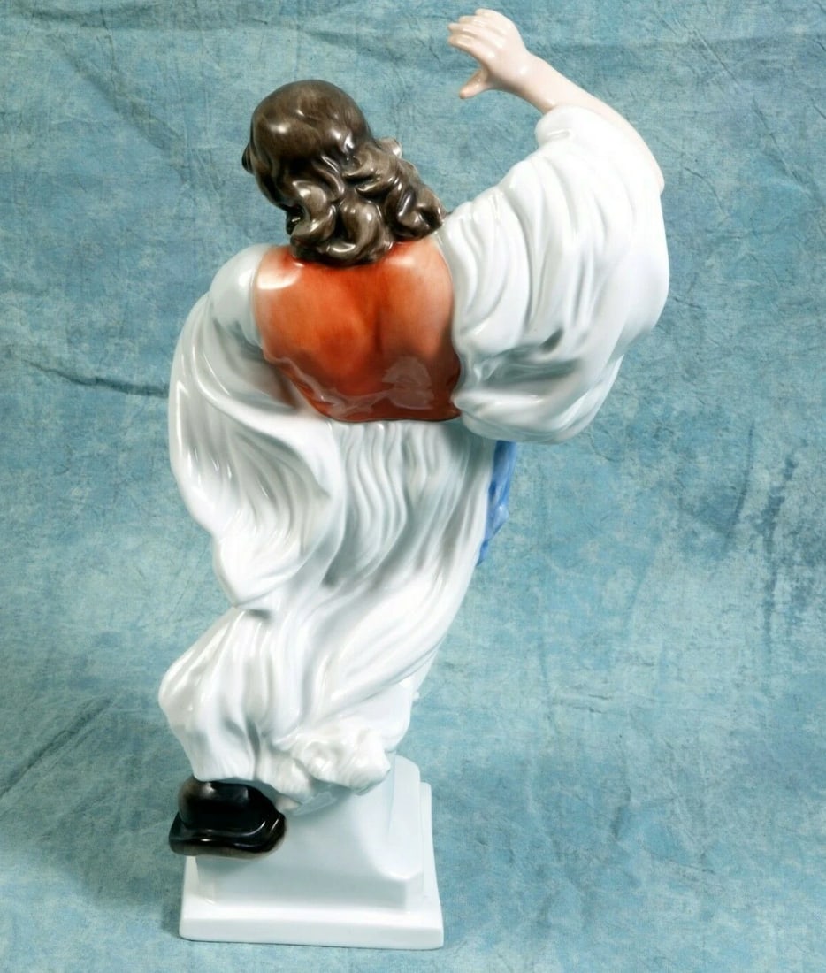Herend Porcelain Figurine Hungarian Man Dancing, 5496 Boy 11 1/2" Hungary - 7