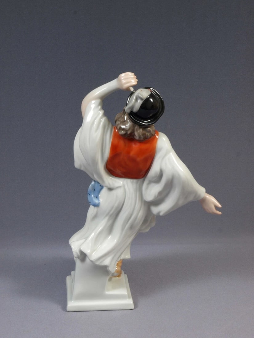 Herend Porcelain Figurine Hungarian Man Dancing, 5490 Boy 12 1/2" Hungary - 5