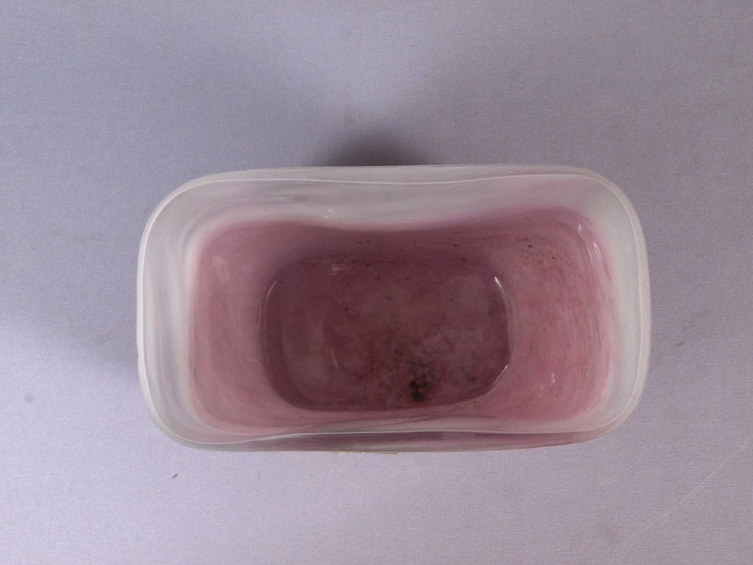 Kosta Boda Kjell Engman Glass Art Yellow Vase MAY TREE Mai LARGE Signed - 5