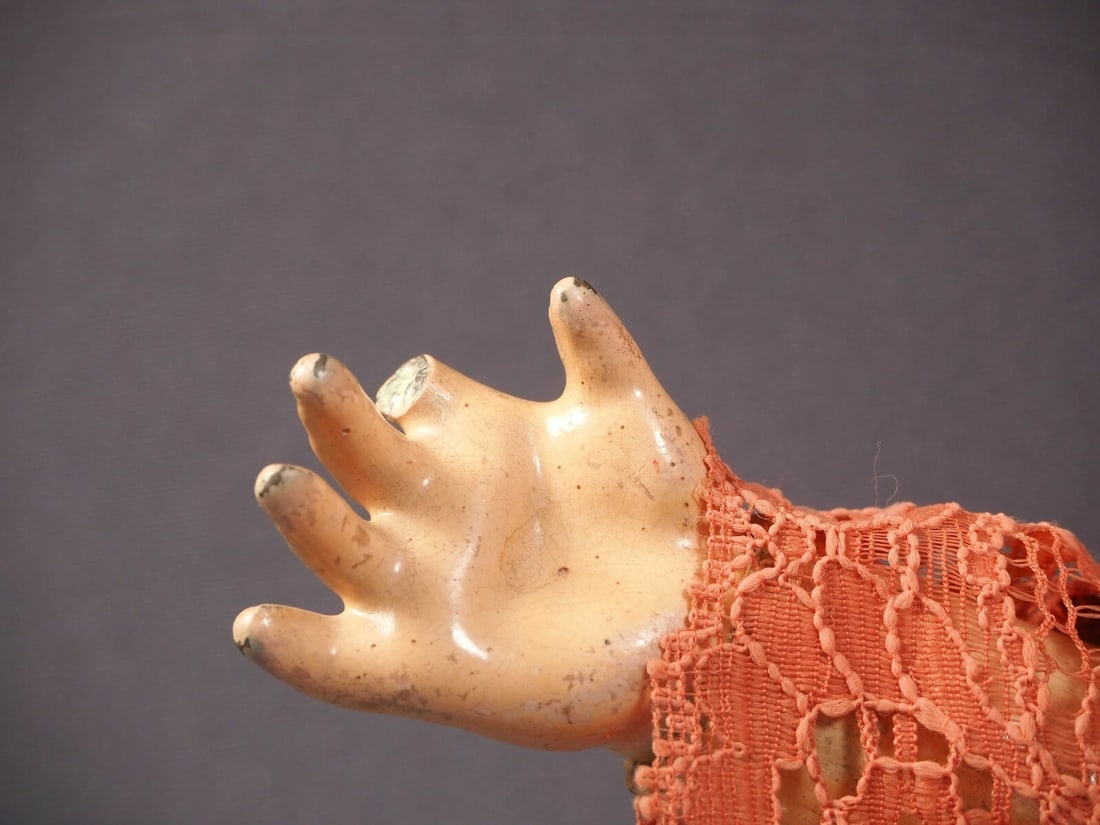 ARMAND MARSEILLE Rare Doll Bisque Head Wood Body Antique VERY UNUSUAL - 11