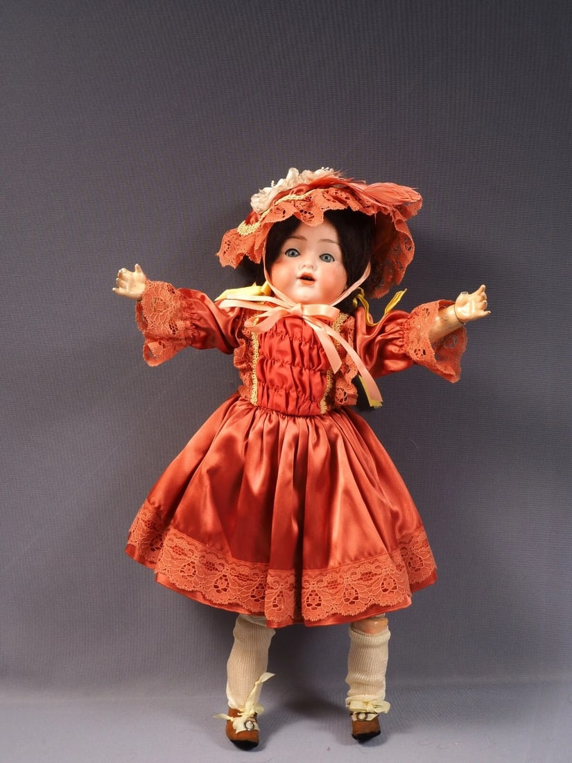 ARMAND MARSEILLE Rare Doll Bisque Head Wood Body Antique VERY UNUSUAL - 3