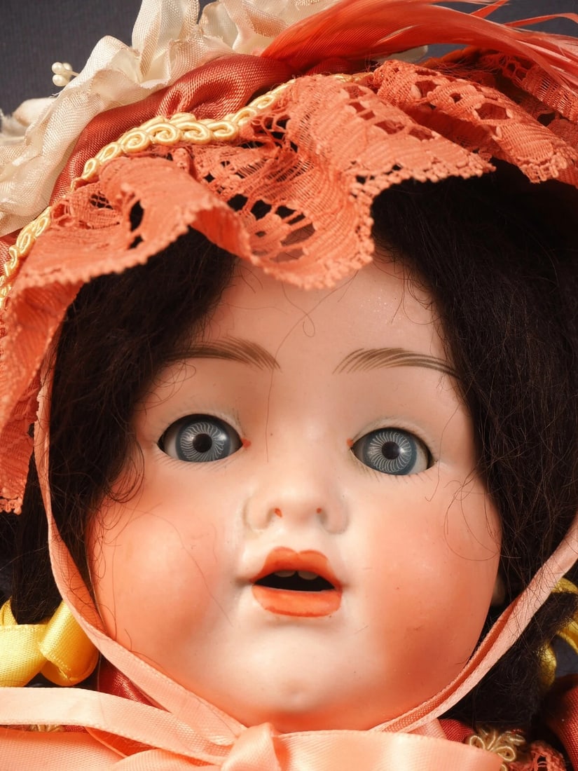 ARMAND MARSEILLE Rare Doll Bisque Head Wood Body Antique VERY UNUSUAL - 4