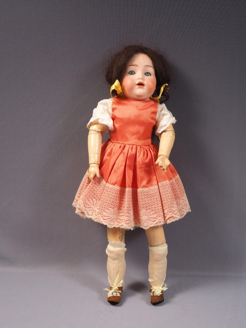 ARMAND MARSEILLE Rare Doll Bisque Head Wood Body Antique VERY UNUSUAL - 5