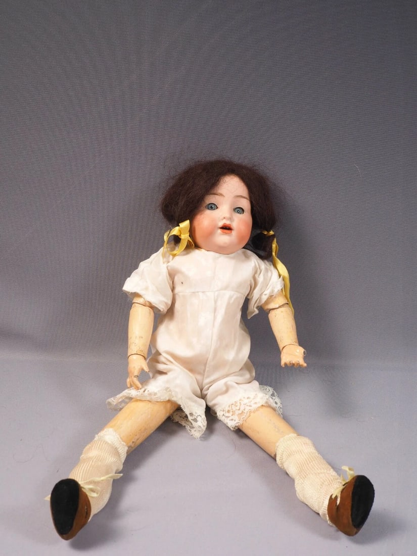 ARMAND MARSEILLE Rare Doll Bisque Head Wood Body Antique VERY UNUSUAL - 6