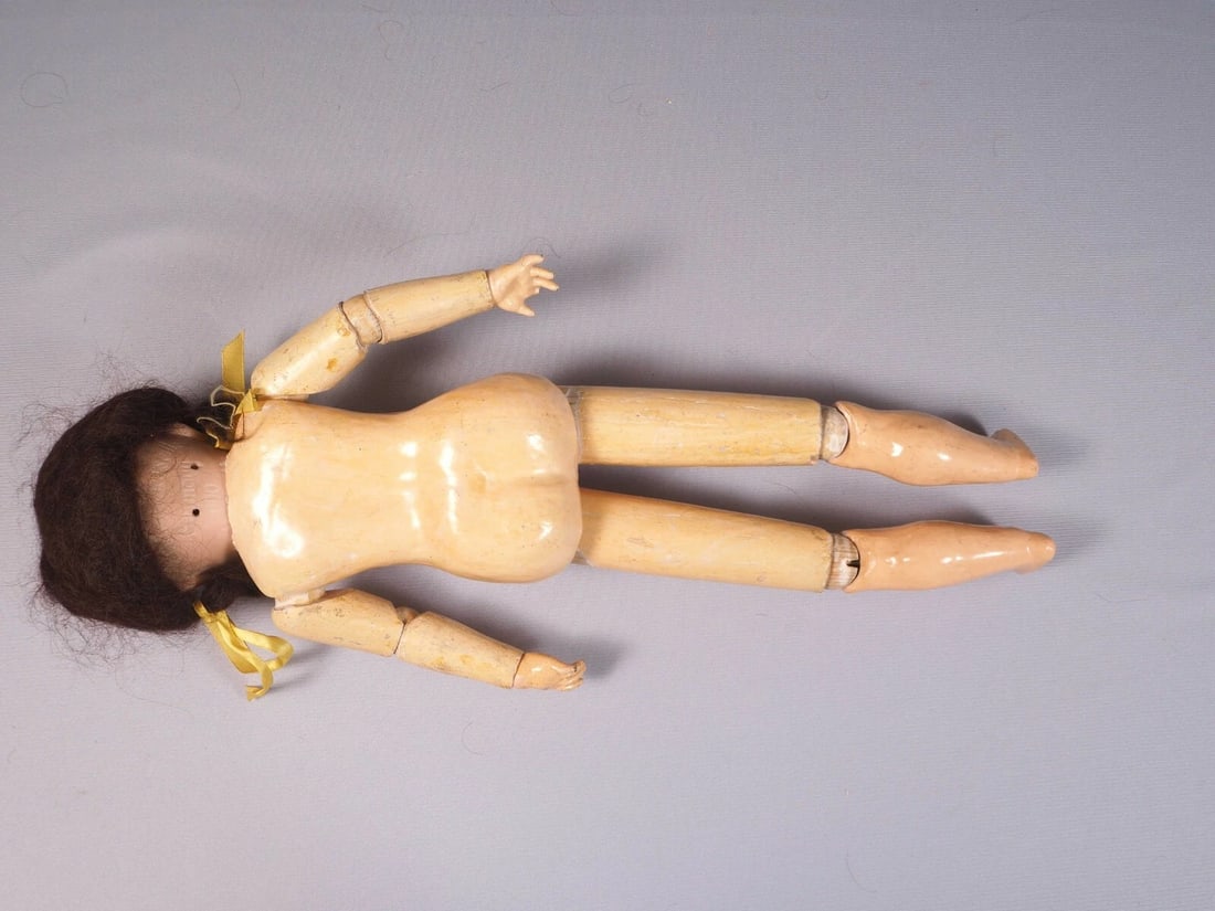 ARMAND MARSEILLE Rare Doll Bisque Head Wood Body Antique VERY UNUSUAL - 8