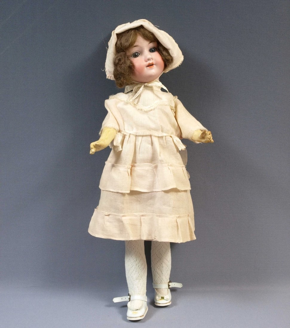 ARMAND MARSEILLE Rare Doll Bisque Head Paper MÃ¢chÃ© Body Antique UNUSUAL - 3